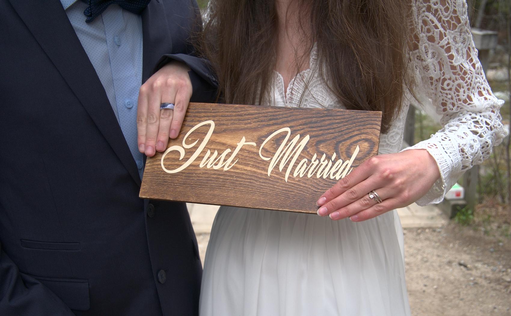 Just Married Sign