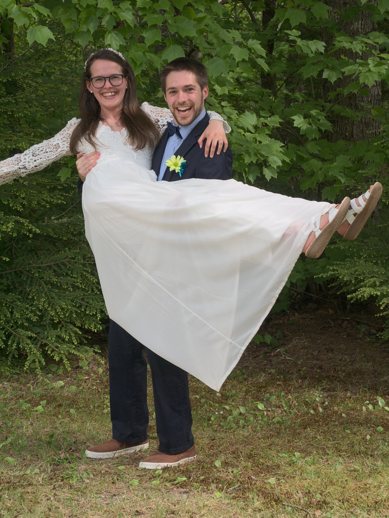 Paul carrying Becca